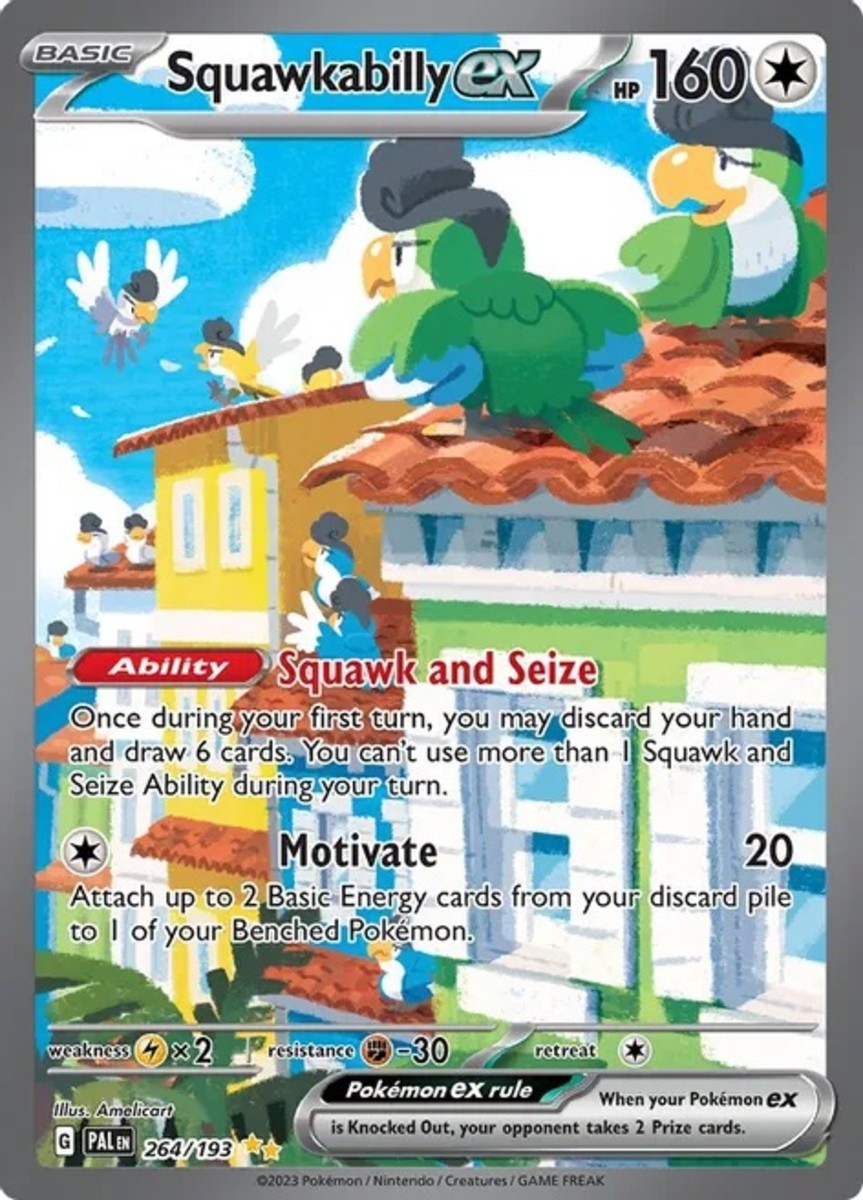 Squakabilly EX paldean fates card